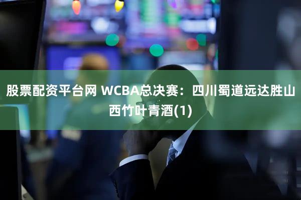 股票配资平台网 WCBA总决赛：四川蜀道远达胜山西竹叶青酒(1)